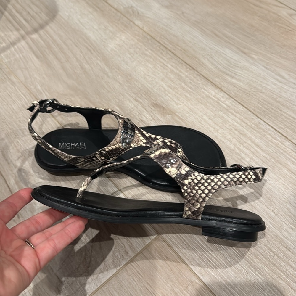 Michael Kors Snake Print Sandals - Picture 4 of 4